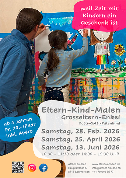 Eltern-Kind-Malen im Atelier am See