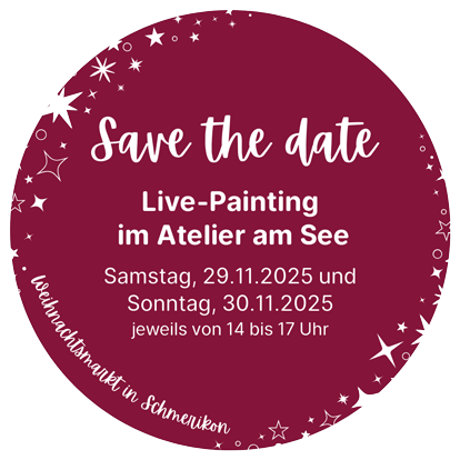 Save the date Live-Painting in Schmerikon Weihnachtsmarkt